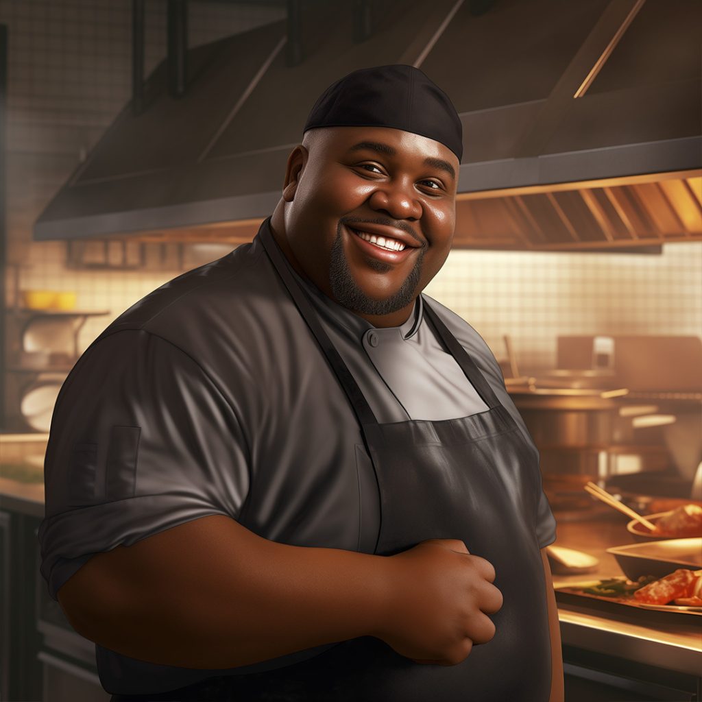 O Chef é o líder da cozinha, responsável pela qualidade da comida e pelo desempenho da equipe de cozinha.